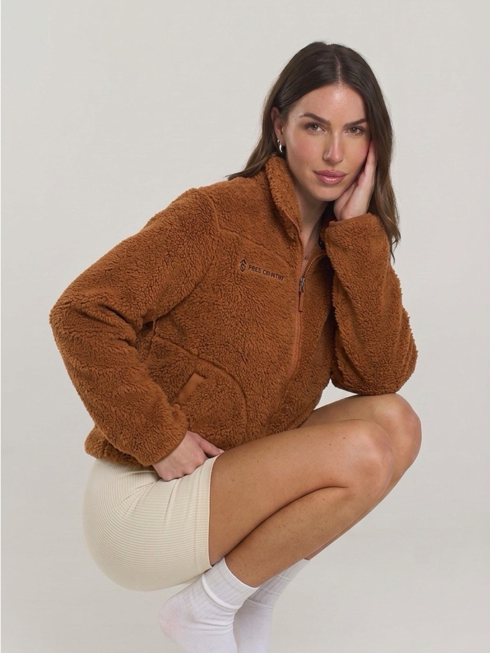 Free Country Women's Sierra Butter Pile II Jacket Large NWT Rust Orange Fleece
